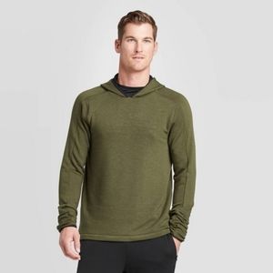 Men's Champion Hooded Pullover Green